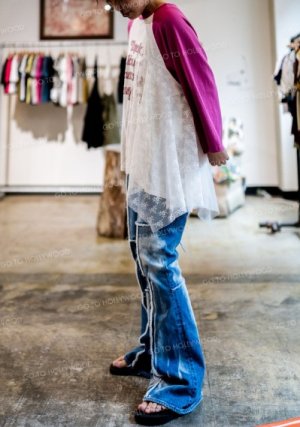 画像6: 50%off 2023春夏　GTH　テンジク アシンメトリー　TEE　5；赤　　サイズ；01 (6)