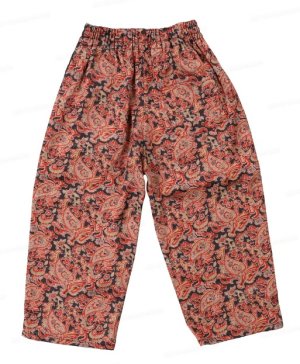 画像5: 50%off 2023春夏　ペイズリー ト フラワーPT PN　　2；黒　　サイズ；120 (5)