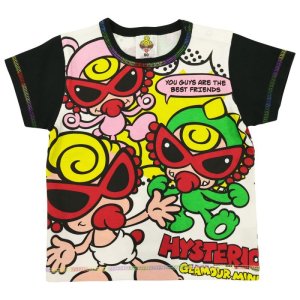 画像1: 2023春夏　MY FIRST HYSTERIC　MINI TEDDY MINILA ALLSTARS 半袖Tシャツ　10；ブラック (1)