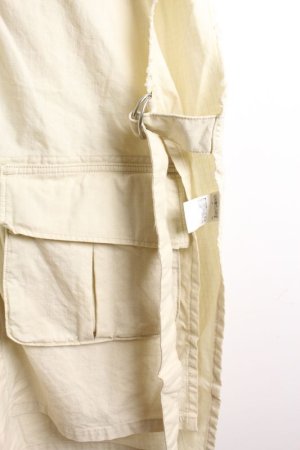 画像2: 50%off 　DENIMDUNGAREE　　オープン サイドベルト ミリタリー ベスト　11；生成　サイズ；LL(01-02) (2)