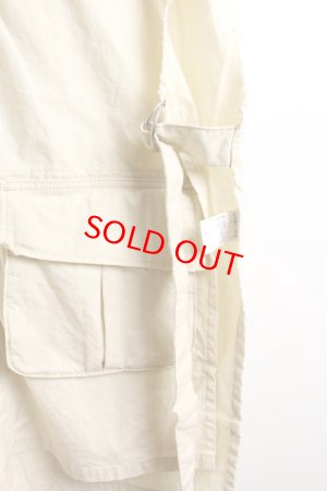 画像2: 50%off 　DENIMDUNGAREE　　オープン サイドベルト ミリタリー ベスト　11；生成　サイズ；LL(01-02) (2)