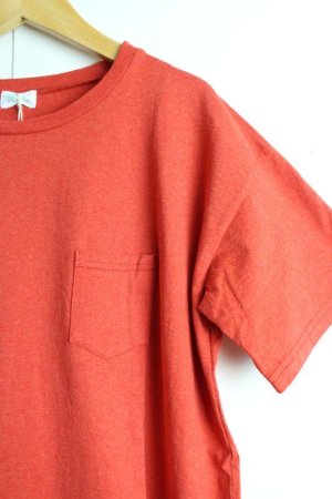 画像2: 30%off 2023SS NATURAL LAUNDRY カラー天竺チュニック 340;赤 サイズ;2 (2)