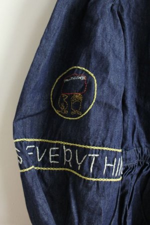 画像5: 50%off 2023春夏　GTH　デニム　フレア　JK　8分袖　4；紺　　サイズ；01 (5)