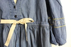 画像3: 50%off 春夏　GTH　デニム　フレア　JK　8分袖　44；淡青　　サイズ；02 (3)