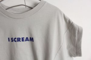 画像2: 40%off 2023春夏　GC　 テンジク テントスリーブ I SCREAM TEE　23；薄グレー (2)