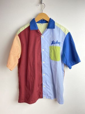 画像1: 30%off  　　DD*MICKEY	ブロード MICKEY シャツ　91；クレイジー1 (1)
