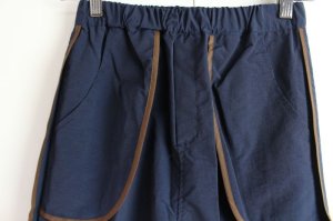 画像2: 50%off  nunuforme  サイドパイピングストレートパンツ NAVY  サイズ;1(155cm) (2)
