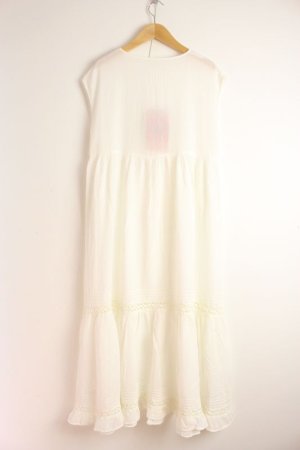 画像4: 50%off  DENIMDUNGAREE ローン MEETS ドレス ヒザ下丈 1;白  サイズ;01 (4)