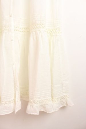 画像3: 50%off  DENIMDUNGAREE ローン MEETS ドレス ヒザ下丈 1;白  サイズ;01 (3)