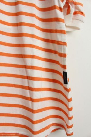 画像3: 40%off 2023春夏　GC　ボーダー コクーンスリーブ ヒザタケ OP　15；オレンジ (3)