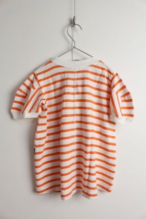 画像4: 40%off 2023春夏　GC　ボーダー コクーンスリーブ ヒザタケ OP　15；オレンジ (4)