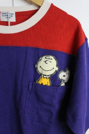 画像2: 40%off  　DD*SNOOPY  　テンジク SNOOPY FRIEND TEE　5分袖　24；オールドネイビー　　サイズ；01 (2)