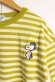 画像2: 30%off  　DD*SNOOPY  　ボーダーテンジク SNOOPY パイロット TEE　BIG型　29；淡カーキ (2)