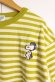 画像2: ☆　DD*SNOOPY  　ボーダーテンジク SNOOPY パイロット TEE　BIG型　29；淡カーキ (2)