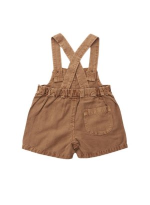 画像4: OCEAN&GROUND　リネンレーヨンショートサロペット　 (4)