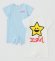 画像1: 30%off X-girl kids 　キラッキーモチーフ半袖カバーオール　　サイズ；50‐70cm (1)