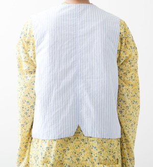 画像13: 30%off  VC　ラリバーシブルベスト　 GRY×ST　サイズ；F (13)
