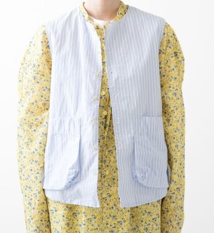 画像11: 30%off  VC　ラリバーシブルベスト　 GRY×ST　サイズ；F (11)