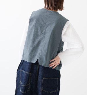画像4: 30%off  VC　ラリバーシブルベスト　 GRY×ST　サイズ；F (4)