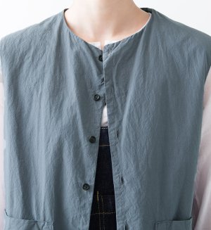 画像3: 30%off  VC　ラリバーシブルベスト　 GRY×ST　サイズ；F (3)