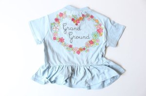 画像4: 40%off  ＧrandＧround 　オハナハッピーTシャツ　　カラー；ライトブルー (4)