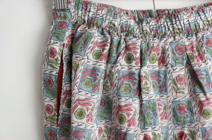 画像2: 30%off   Lilou+LILY  BLOC PRINT SKIRT GRAY サイズ;38 (2)