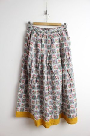 画像1: 30%off   Lilou＋LILY 　BLOC PRINT SKIRT　GRAY　サイズ；38 (1)