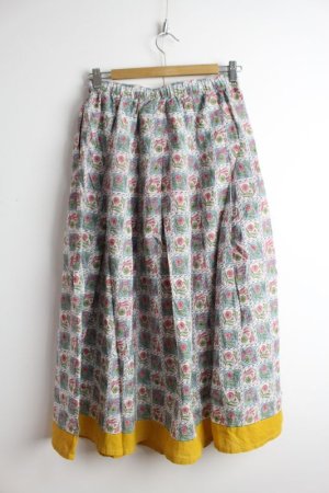 画像3: 30%off   Lilou+LILY  BLOC PRINT SKIRT GRAY サイズ;38 (3)