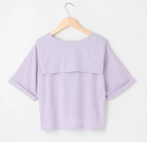 画像2: 30%off Lovetoxic　【アパレルEC別注】セーラーカラー半T　　05；アイボリー (2)