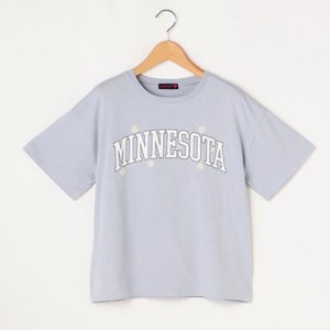 画像1: 30%off Lovetoxic　カレッジロゴ990半T　53；サックス (1)