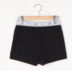 画像1: 30%off Lovetoxic　【LTXC】接触冷感ウエストロゴショートレギンス　80；黒 (1)