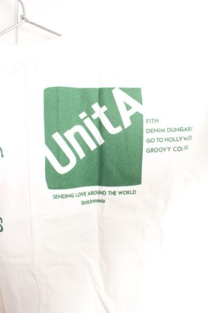 画像5: 30%off Denim dungaree UnitA WIDE TEE  1;白 (5)