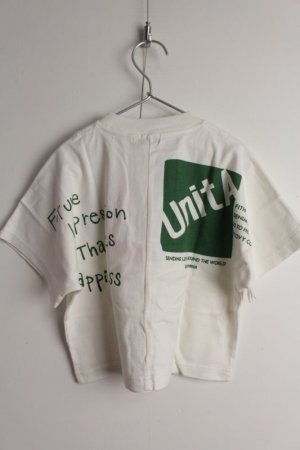 画像3: 30%off Denim dungaree UnitA WIDE TEE  1;白 (3)