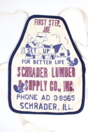 画像3: ☆DENIMDUNGAREE パイルエプロン  サイズ;F (3)