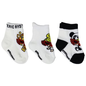 画像2: ☆2023秋冬 HYS MINI  BABY 3Pソックス 00;ホワイト (2)