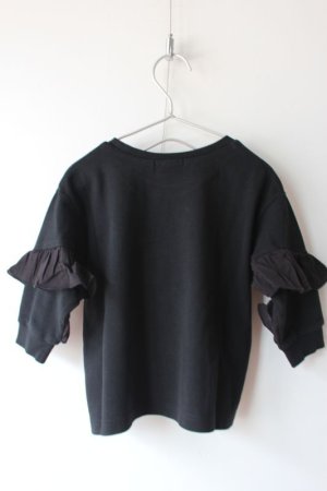 画像4: 40%off 2023秋冬 FITH   ステップテンジク フリルスリーブ L/S Tシャツ 2;黒 (4)