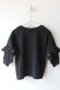 画像4: 40%off 2023秋冬　FITH   ステップテンジク フリルスリーブ L/S Tシャツ　2；黒 (4)