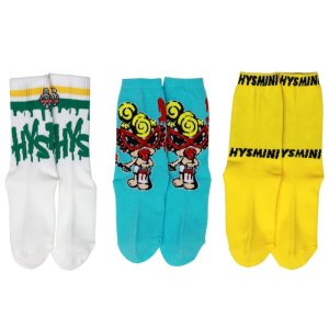 画像3: HystericMini　TAGGING MINI&BOX LOGO 3Pソックス　　90:マルチ (3)