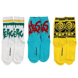 画像4: HystericMini　TAGGING MINI&BOX LOGO 3Pソックス　　90:マルチ (4)