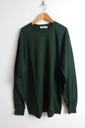 画像1: 30%off  ALL HOURS 　6.0oz NORTH AMERICAN COTTON 　Long Tee　GREEN　　SIZE3 (1)