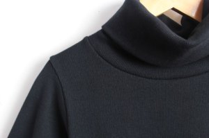 画像3: 50%off 2023AW nunuforme  ヌヌフォルム   ハイネックフリルT  カラー;BLACK  (3)