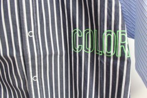 画像2: 40%off 2023秋冬　GC　ストライプ BIG シャツ　4；紺 (2)