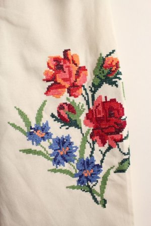 画像2: 50%off 2023秋冬 GTH   キャンバス シシュウ PN 11;生成  サイズ;02 (2)