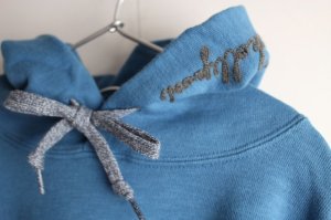 画像2: 50%off 2023秋冬　GTH　ウラケ シンプル パーカー　14；ブルー (2)