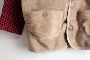 画像2: 50%off  　DENIMDUNGAREE　    チドリゴウシ　JK　16；ベージュ (2)