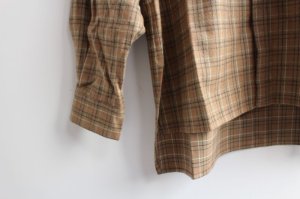 画像3: 50%off 2023AW nunuforme  ヌヌフォルム  シャギーチェックシャツ    brown  サイズ;2(163cm) (3)