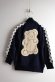 画像4: 30%off フランキーグロウ　KUMA EMBROIDERY PATCH TRACK JACKET 　　NAVY (4)