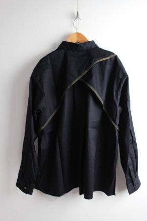 画像3: 50%off 2023AW nunuforme  ヌヌフォルム  パイピングシャツ    Black  サイズ;2(163cm) (3)
