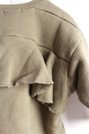 画像5: 40%off 2023秋冬 FITH      ローゲージウラケ L/S フリルスウェット  9;カーキ (5)