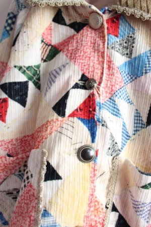 画像2: 50%off 2023秋冬　GTH　  アンティークプリント キルティング JK　　11；生成　　サイズ；00 (2)